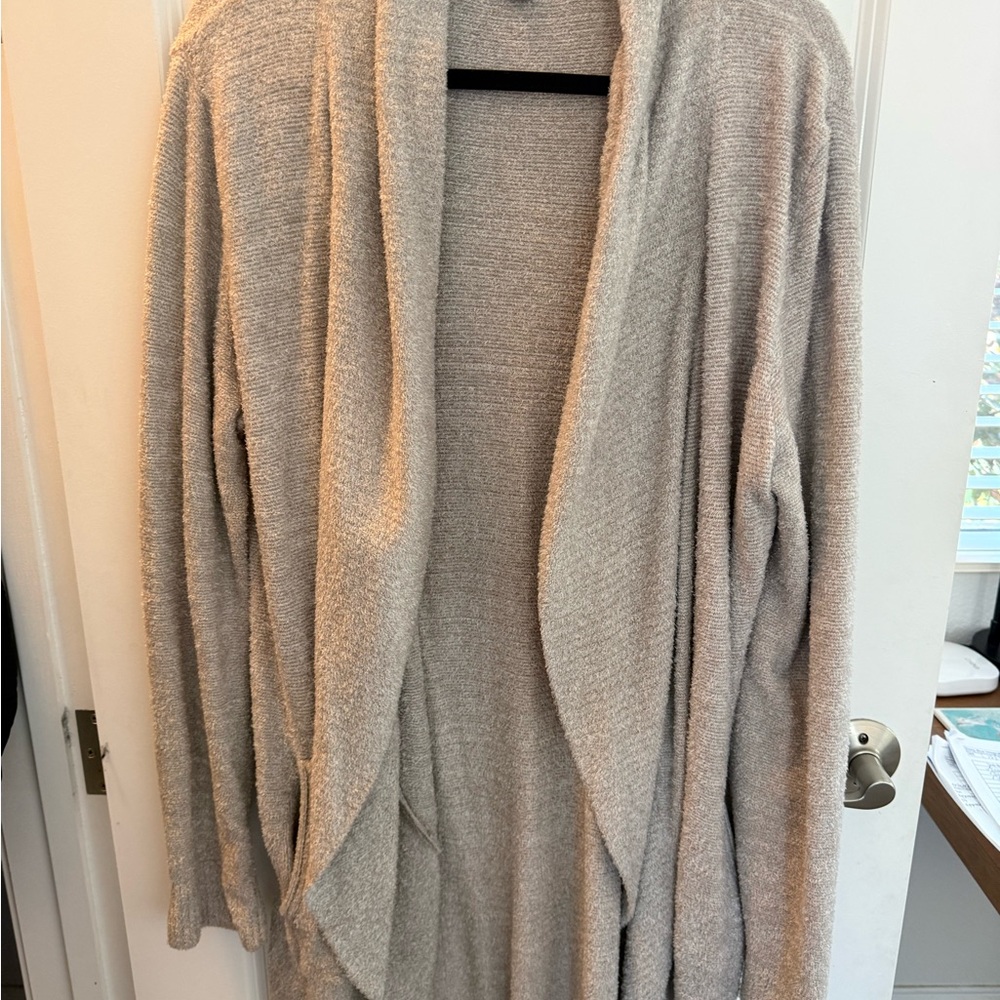 Barefoot Dreams Women's Open Front Cardigan - Gray